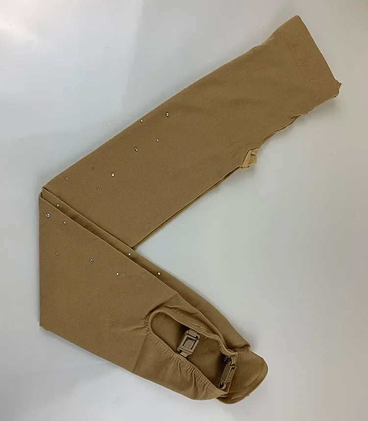 Rhinestone Figure Skating Pantyhose Adult Kids Gymnastics Leotard Ice Skating Pants Socks Girls Tights Children Fitness Leggings