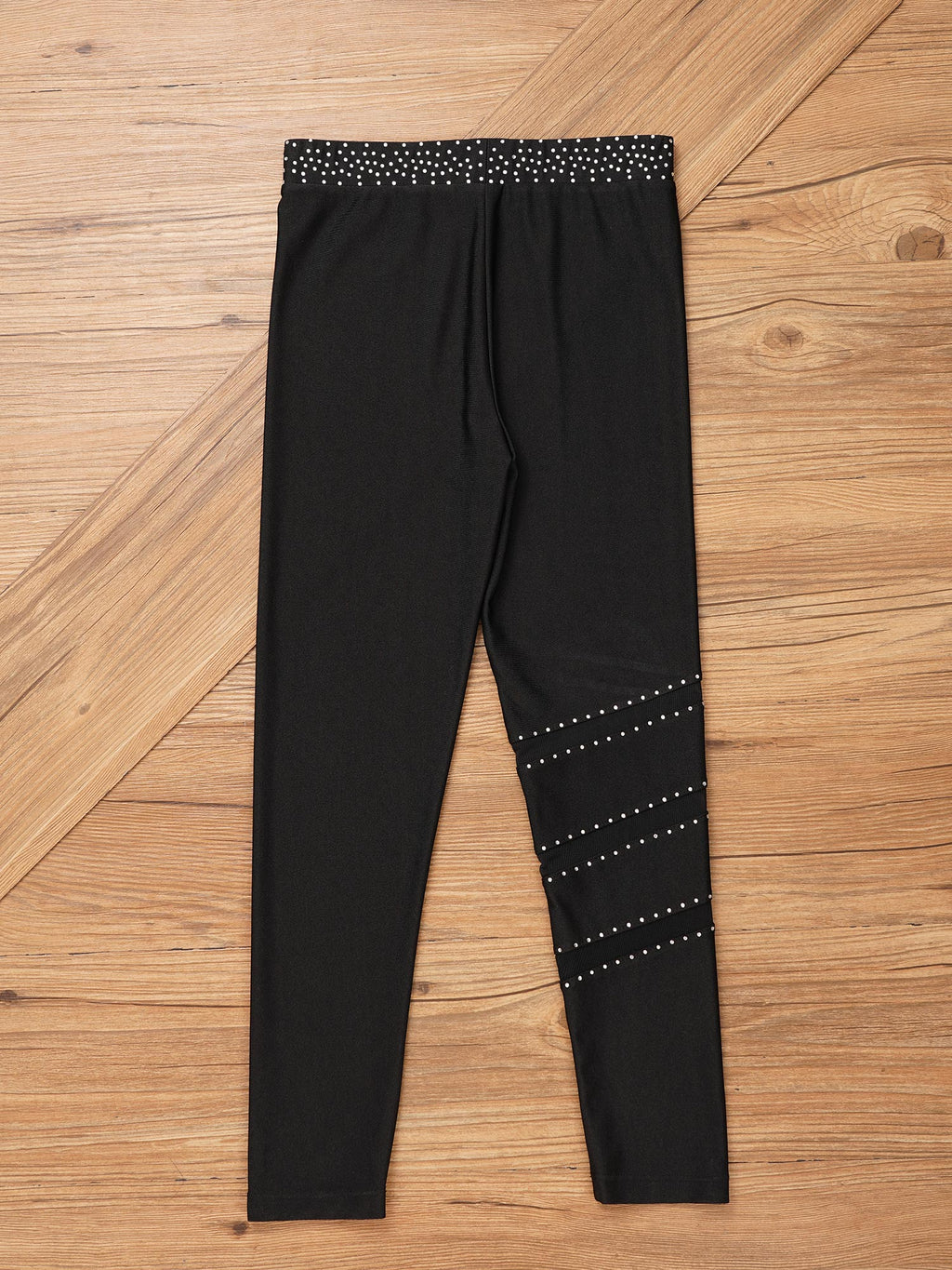 Rhinestones Skate Cover Leggings