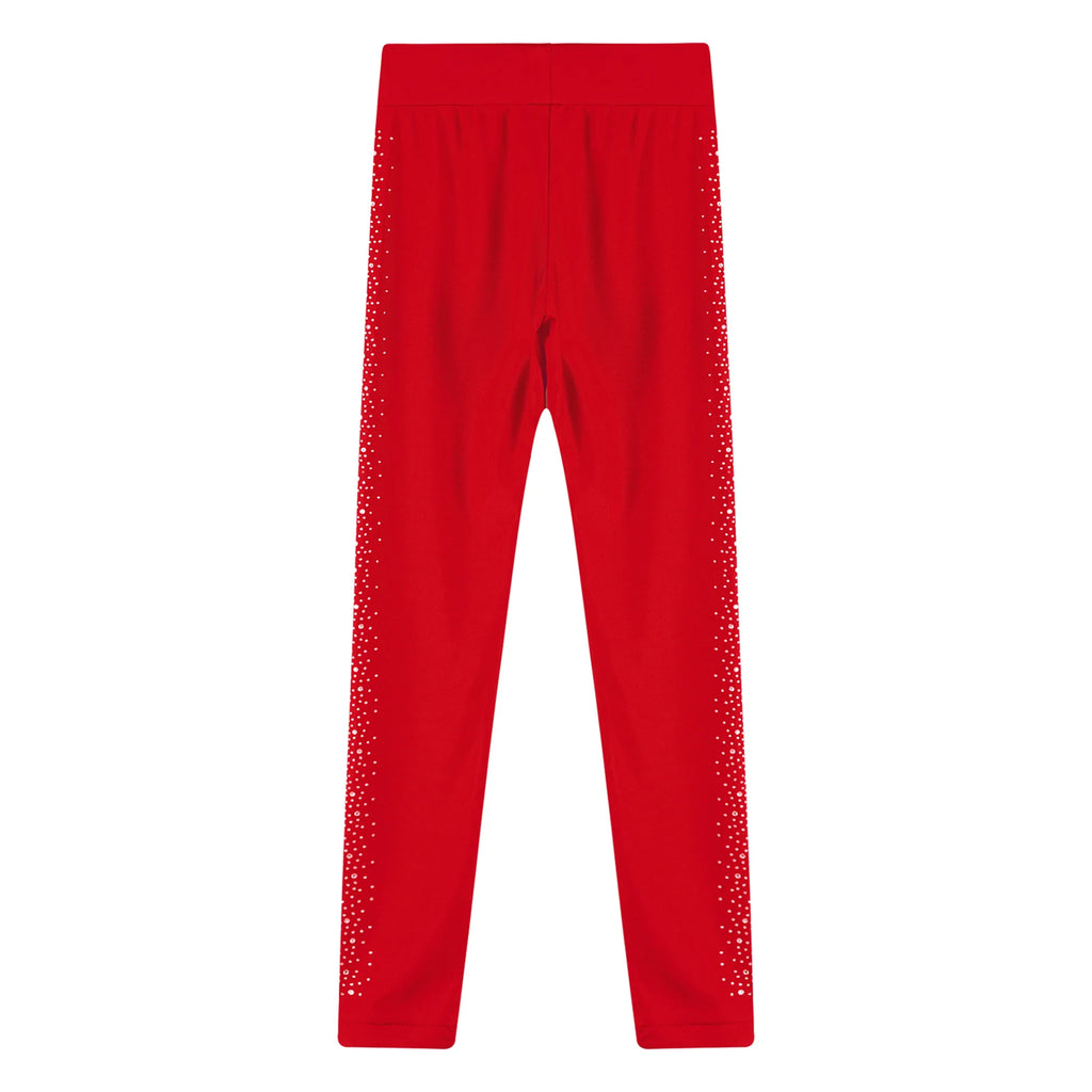 Rhinestones Skate Cover Leggings