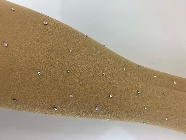 Rhinestone Figure Skating Pantyhose Adult Kids Gymnastics Leotard Ice Skating Pants Socks Girls Tights Children Fitness Leggings