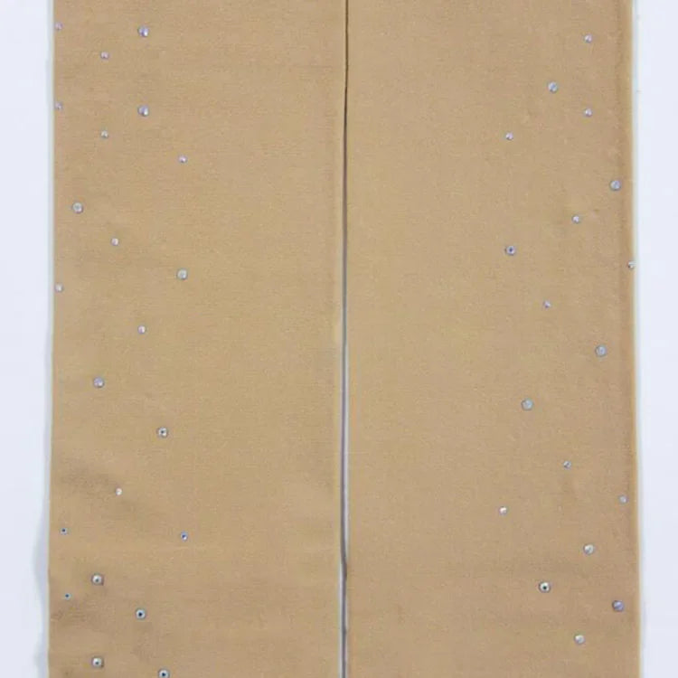 Rhinestone Figure Skating Pantyhose Adult Kids Gymnastics Leotard Ice Skating Pants Socks Girls Tights Children Fitness Leggings