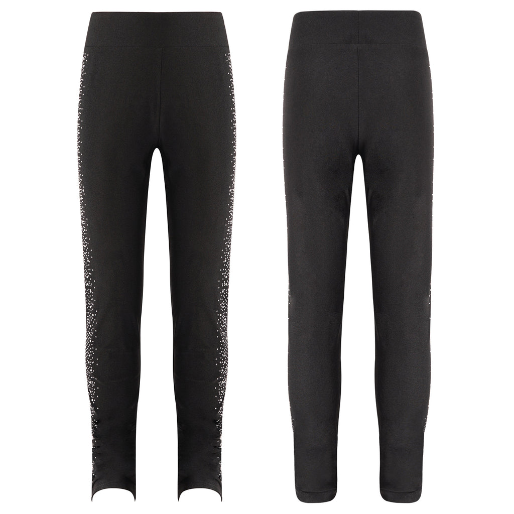 Rhinestones Skate Cover Leggings