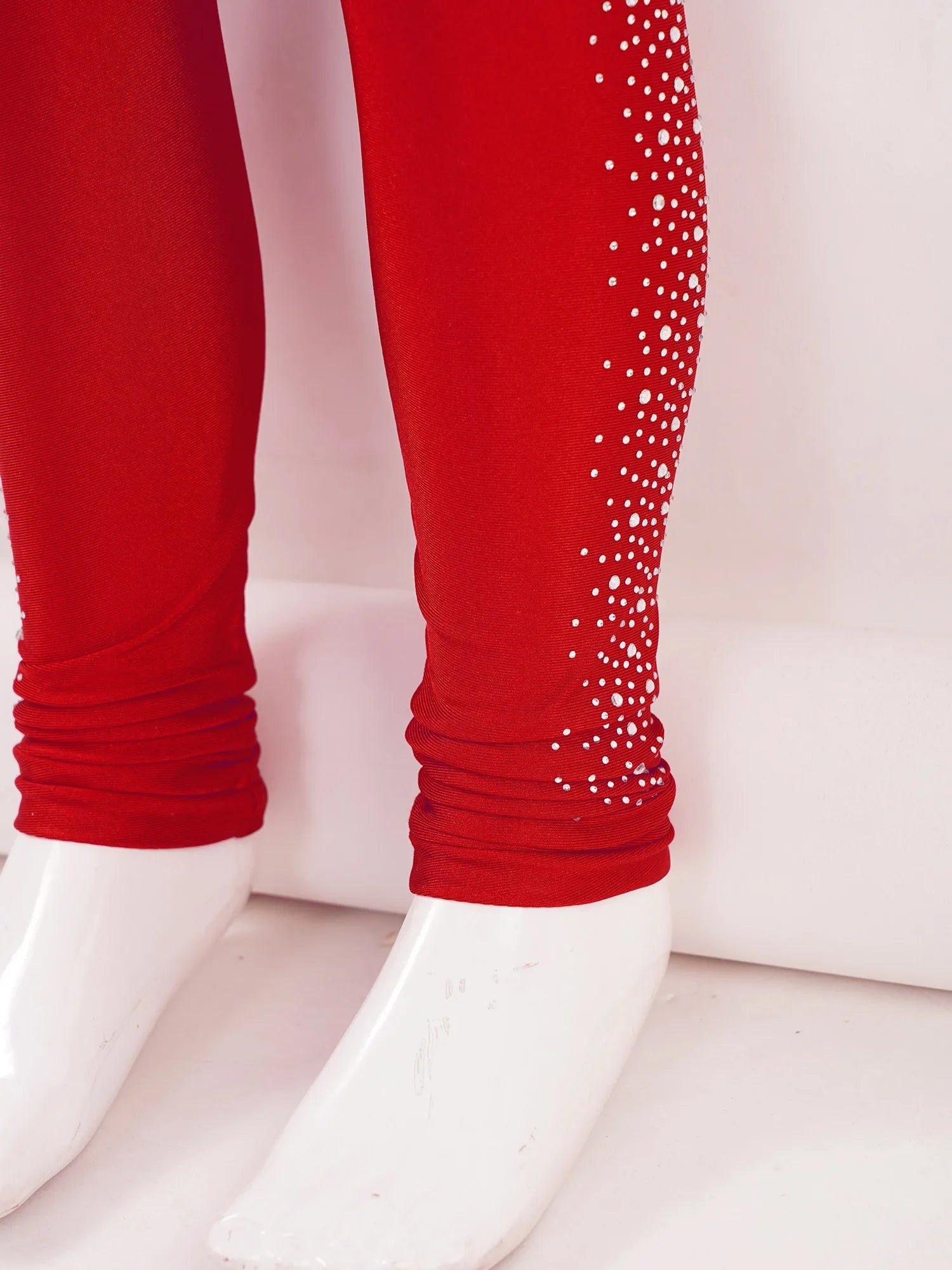 Rhinestones Skate Cover Leggings