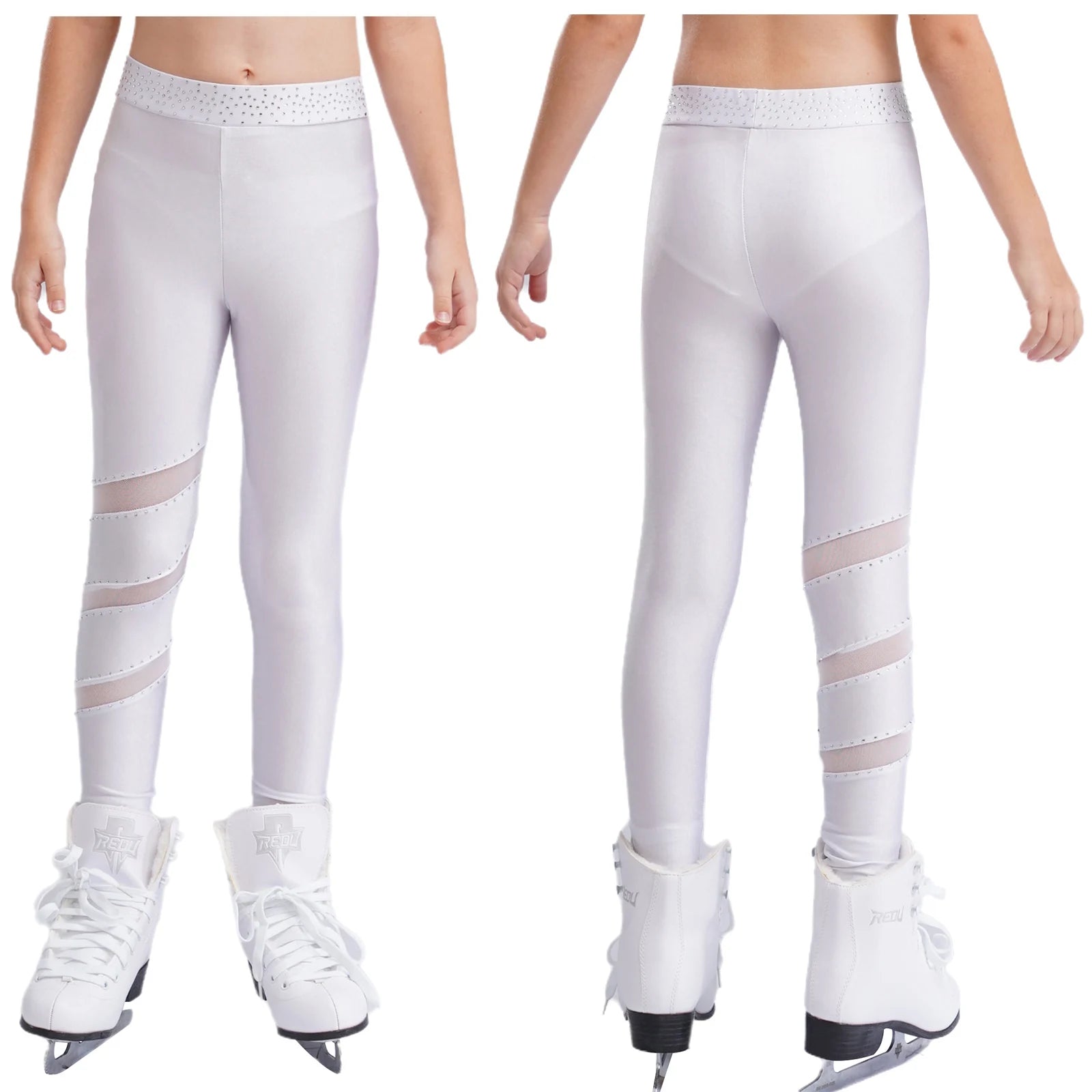 Rhinestones Skate Cover Leggings